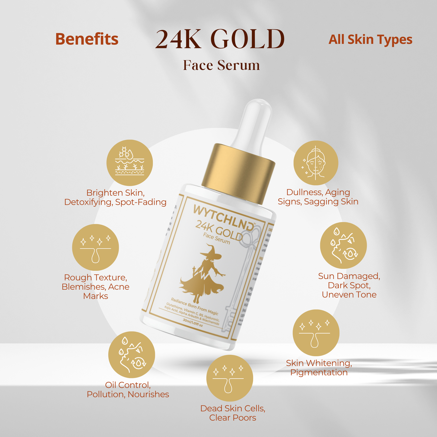 24k Gold Face serum