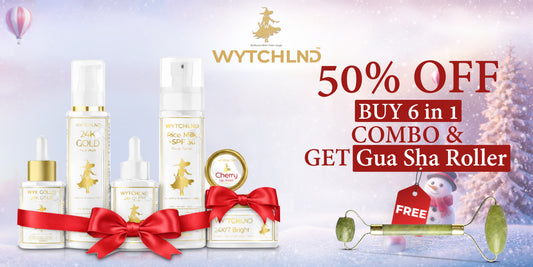 Wytchlnd Premium 6-in-1 Skincare Combo with Free Gua Sha Roller
